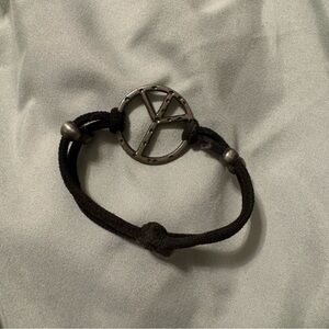Black Peace Symbol Bracelet